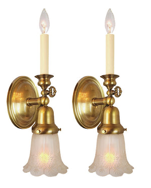 Gas Electric Colonial Wall Sconce