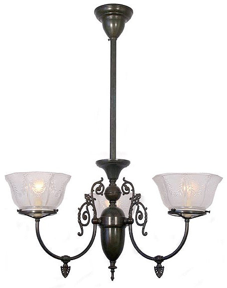 Victoria Chandelier - 3 Light Gas Style