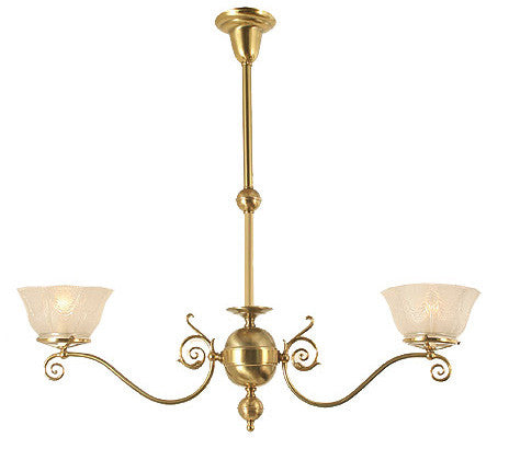 Windermere Chandelier - 2 Light Gas Style