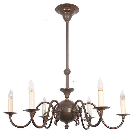 Georgetown Chandelier - 6 Light Candle