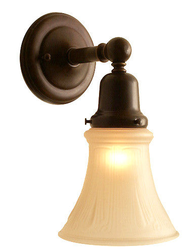 Wellington Wall Sconce with Close Backplate - Single Light