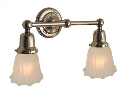 Wellington Wall Sconce with Close Backplate -  2 Light