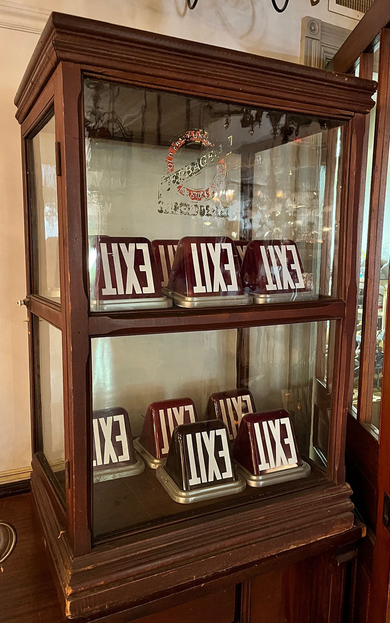 Antique late 1880s early 1900s counter top store display cabinet