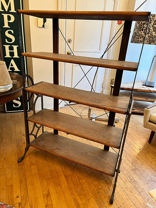 Antique late 1800s early 1900s Wood and Cast Iron Store Display